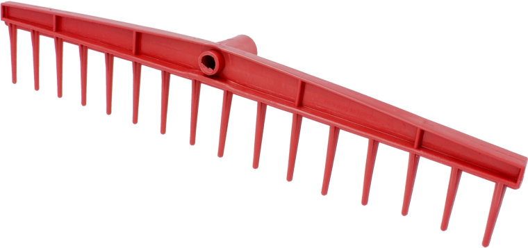 Garden straight rake with 16 tines