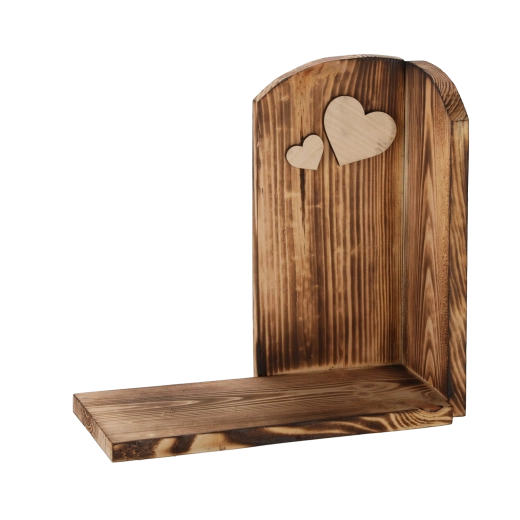 Holzuntersetzer für Kerzen – gebranntes Holz