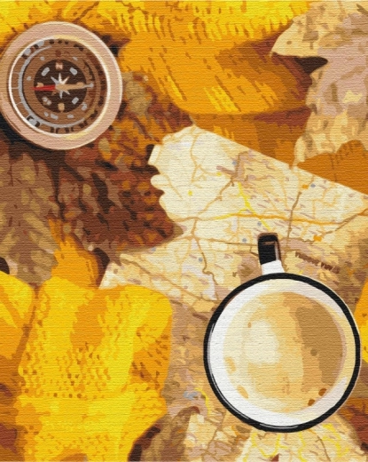 Paint it! paint by numbers – Autumn Traveler: composition