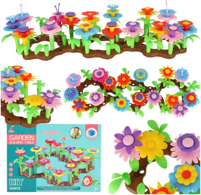 Jeu de construction créatif Jardin de fleurs 104 pièces