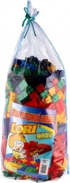 Lori 500 Building Set for Preschools, 500 Plastic Blocks in a Bag