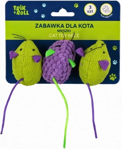 Katzenspielzeug Mäuse 3 Stk.