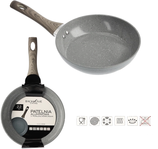 Aluminiumpfanne mit Marmor-Antihaftbeschichtung 22 cm