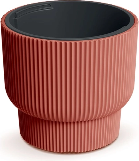 Bloempot Milly met inzetstuk 30 cm, koperkleurig