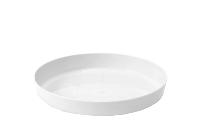 Sous-coupe Lamela blanche pour pots de fleurs 25 cm