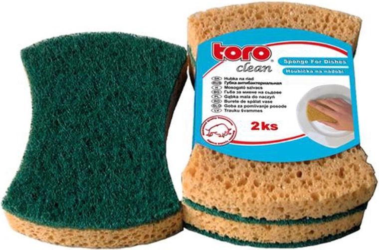 Éponge vaisselle façonnée TORO, 2 pcs