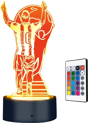 3D-Nachtlampe Lionel Messi Champion