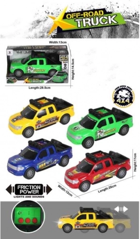 Voiture avec son et lumière, rouge