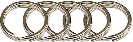 Anneau de porte-clés 15 mm, nickelé (50 pcs)