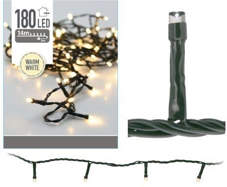Kerstverlichting voor buiten 14 m, 180 LED, warm wit