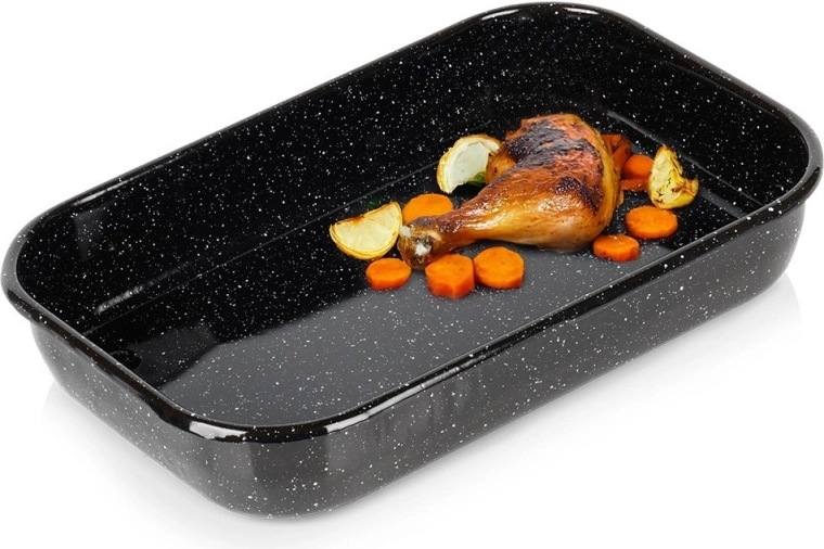 Enamelled Rectangular Roasting Pan 4.8 l, 38 × 24.5 × 7 cm