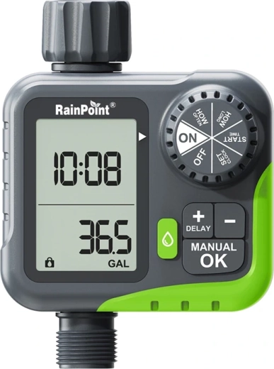 RainPoint Bewässerungsregler mit Wasserverbrauchsmesser