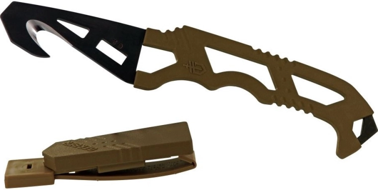 Rescue knife with hook GERBER Crisis Hook Knife, tan