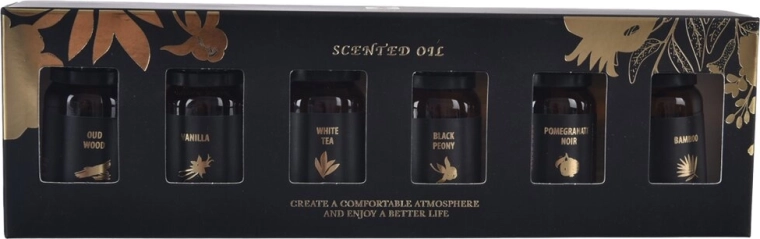 Cadeauset essentiële oliën Black 6×10 ml
