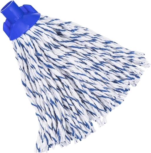 Cavallo cotton mop head with screw thread, two-tone 150 g