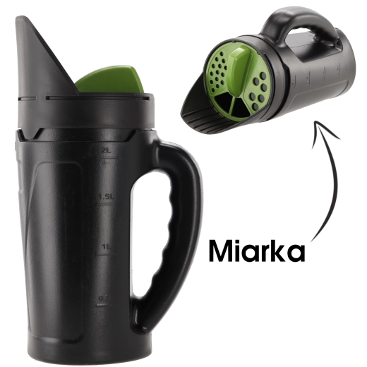 Handheld Spreader and Grit Dispenser 2.5 L for Seeds, Fertilizer, Salt and Sand