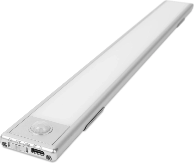 LED-Leuchte mit Bewegungssensor, Akku und magnetischer Befestigung, 40 cm