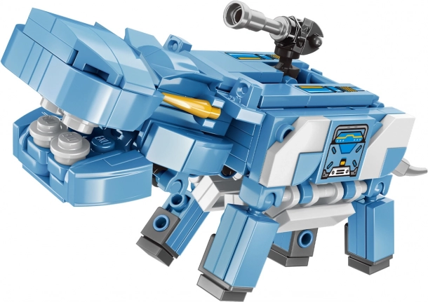 Qman Crystal Hippo – robotic hippo building set