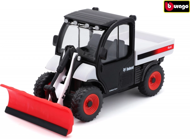 Bburago Farmland Bobcat Toolcat avec lame à neige 10 cm