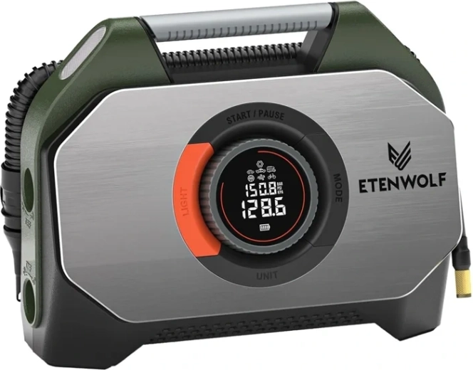 Compresseur automobile Etenwolf S7 avec powerbank de 38 400 mAh