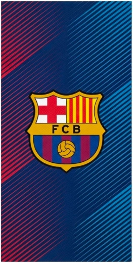 FC Barcelona Cotton Bath Towel with Stripes