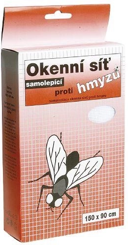 Moustiquaire autocollante pour fenêtre 150 × 90 cm, noire