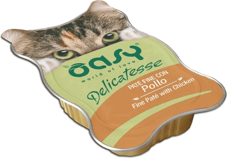 Oasy Delicatesse Hühnerpastete für Katzen 85 g