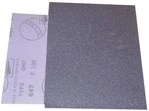 Toile abrasive pour métal et bois, grain 150, 230 × 280 mm