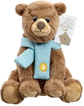 Plush Bear with Blue Scarf