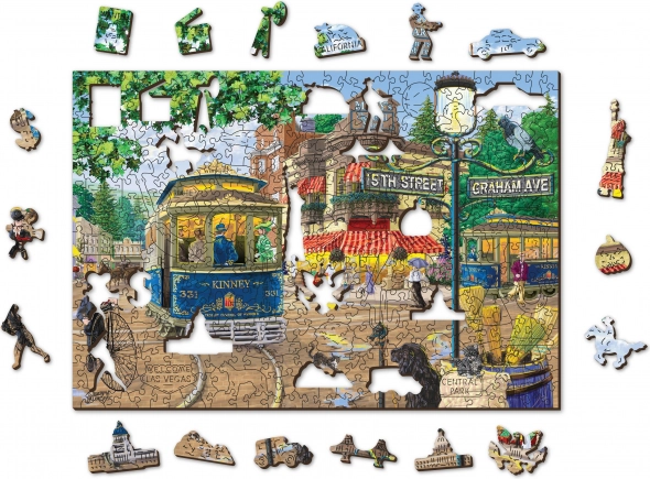Wooden Puzzle Victorian Street XL