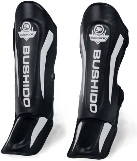Protège-tibias et cou-de-pied DBX BUSHIDO pour kick-boxing et MMA
