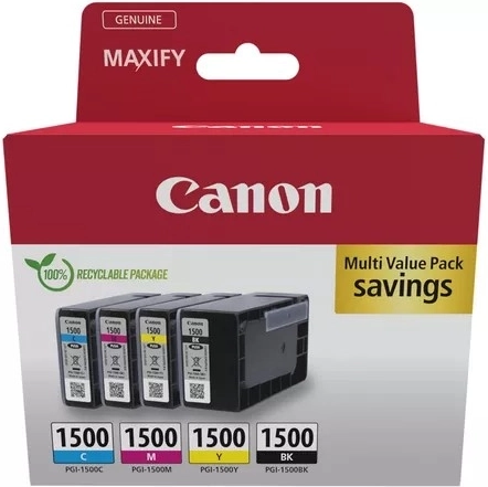 Canon multipack inktcartridges PGI-1500 BK/C/M/Y