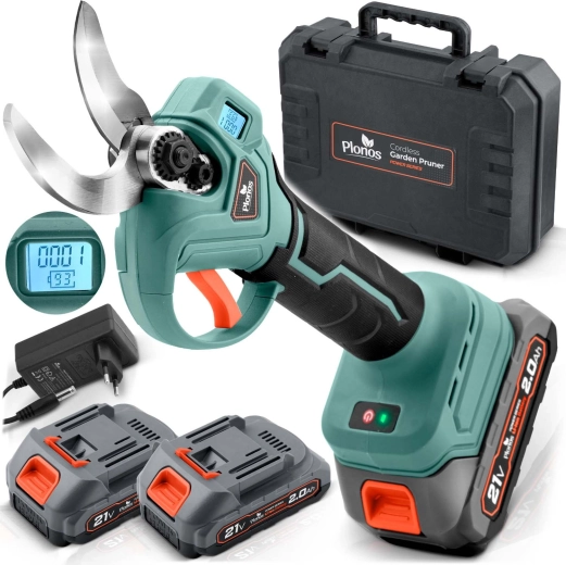 Plonos Cordless Garden Pruning Shears with 400 W Brushless Motor