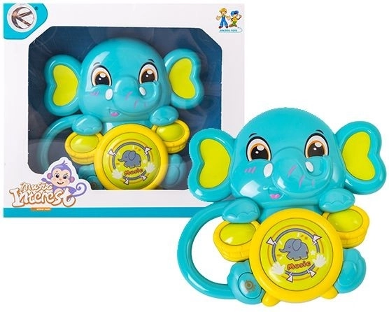 Spielender Elefant blau - 1 Stück