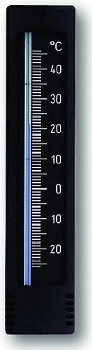 Außen- und Innenthermometer zur Wandmontage 15 cm, schwarz