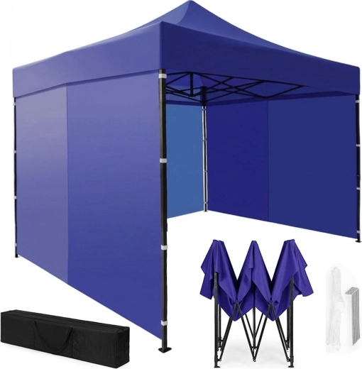 Tuinfeesttent 3 × 3 m automatisch, blauw, MultiGarden