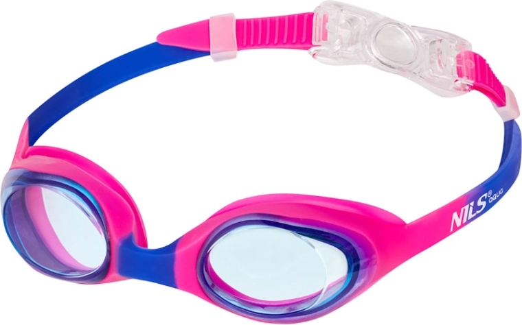 Lunettes de natation pour enfants NILS Aqua rose et bleu