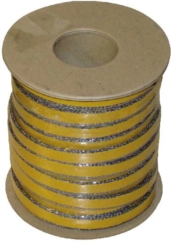 Corde isolante adhésive 12 × 4 mm, 25 m, résistante jusqu’à 500 °C