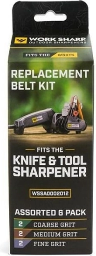 Work Sharp WSKTS replacement abrasive belts, set of 6 pcs