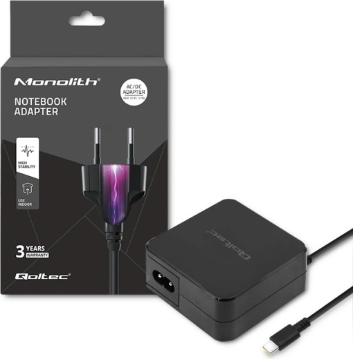USB‑C 65 W Wall Charger with Power Delivery – QOLTEC