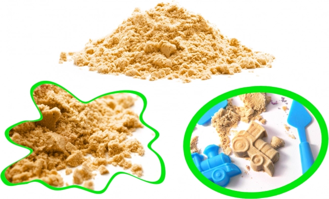 Sable cinétique magique pour enfants 1 kg – Beige