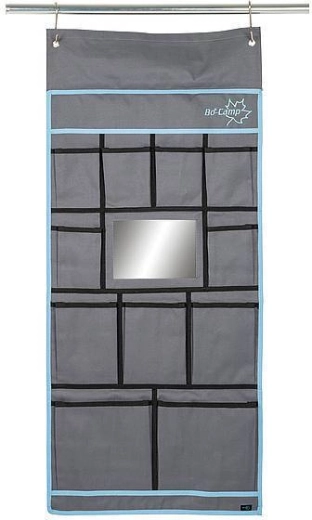 Organisateur suspendu avec 11 compartiments et miroir Bo-Camp, 90 × 45 cm