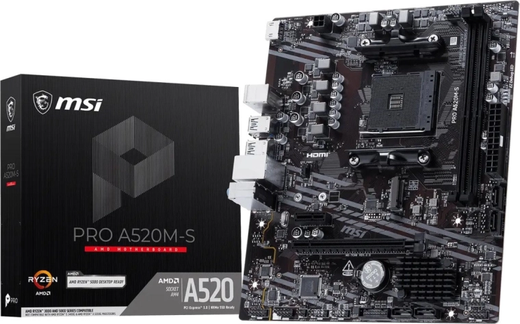 MSI PRO A520M-S-moederbord
