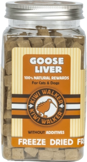 Kiwi Walker freeze-dried goose liver 120 g – treat for dogs and cats