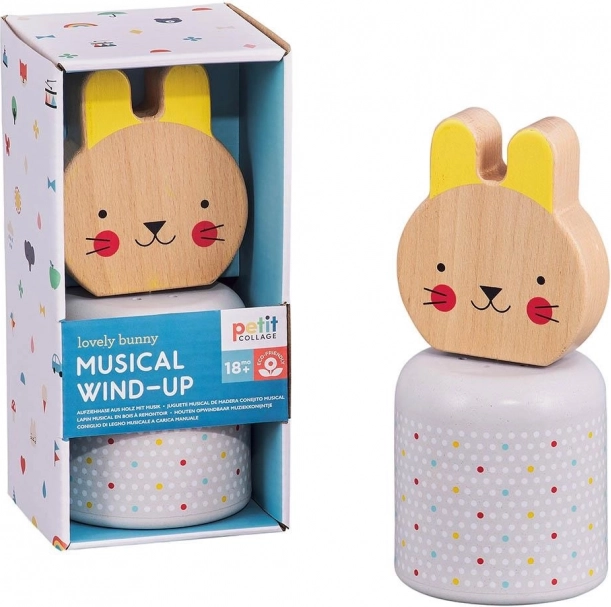 Wooden Play Figurine Bunny by Petit Collage