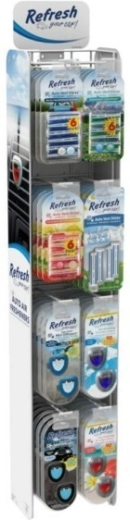 Présentoir CALIFORNIA SCENTS Refresh Sidekick pour clips d’aération, capacité 64 paquets