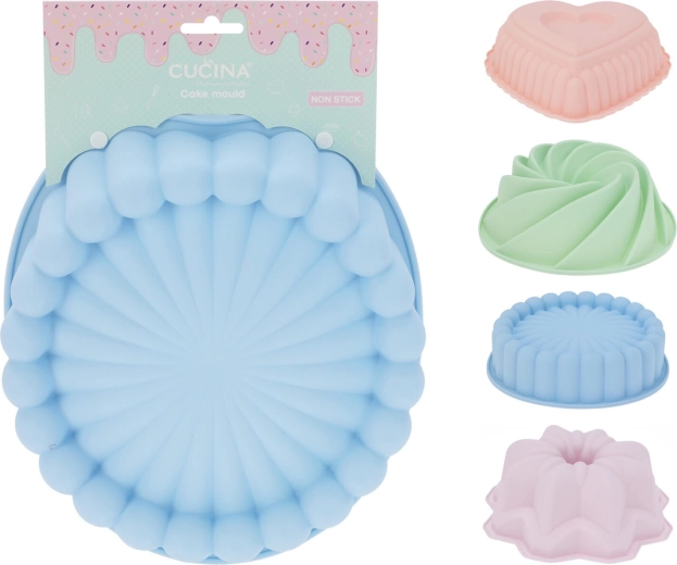 Siliconen bakvormen – tulband, hart, bloem en spiraal