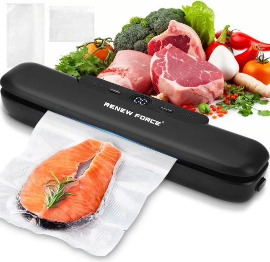 Renew Force AP-23 Food Vacuum Sealer, Black - 1 piece