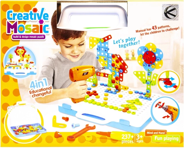 Creative educational screw-together set in a tool case - 1 piece