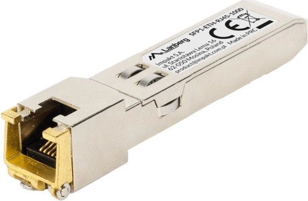 Gigabit SFP-module met RJ45 voor koperen Ethernet